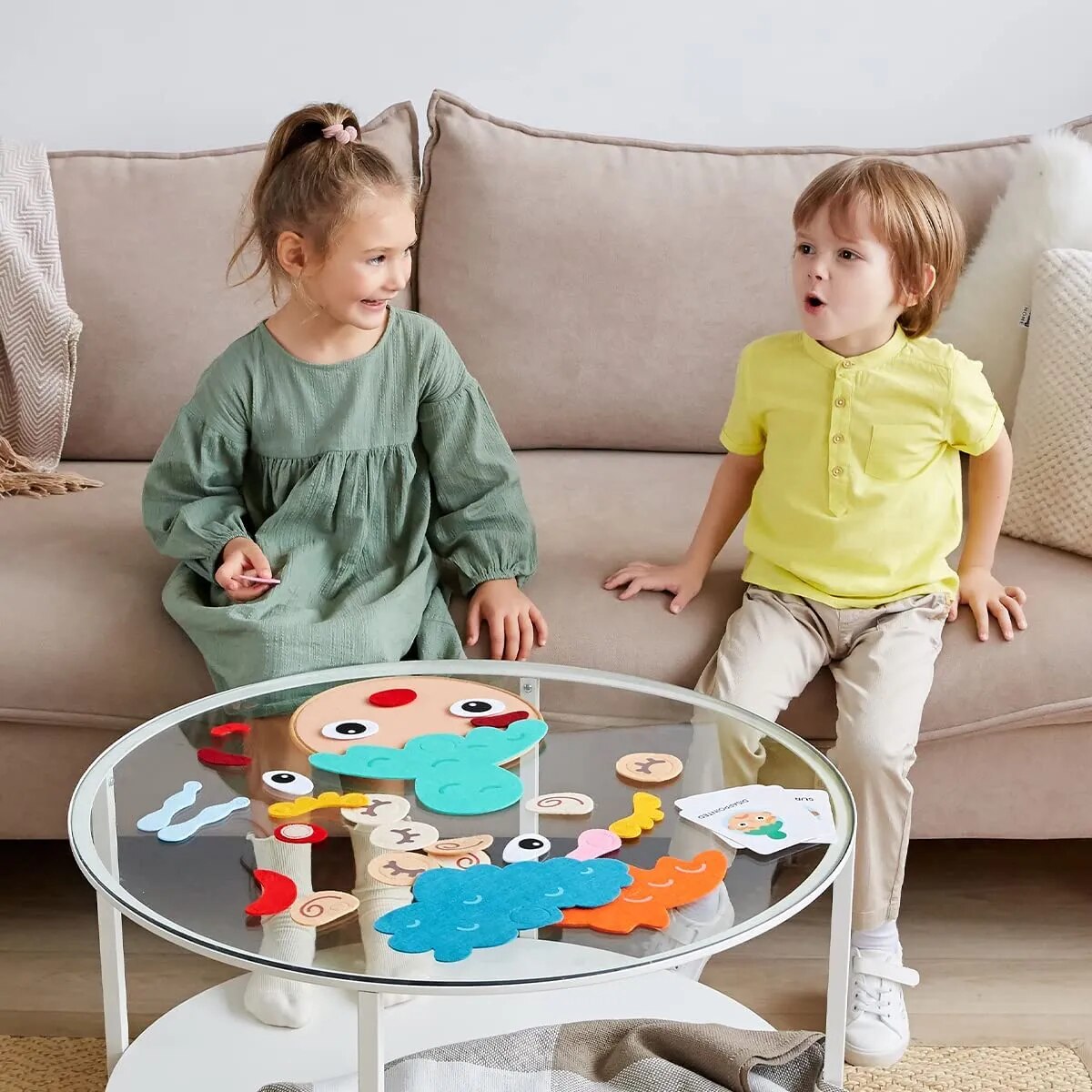 Avelena | Kinder Montessori Gesichtsausdrucksspiel Spielzeug