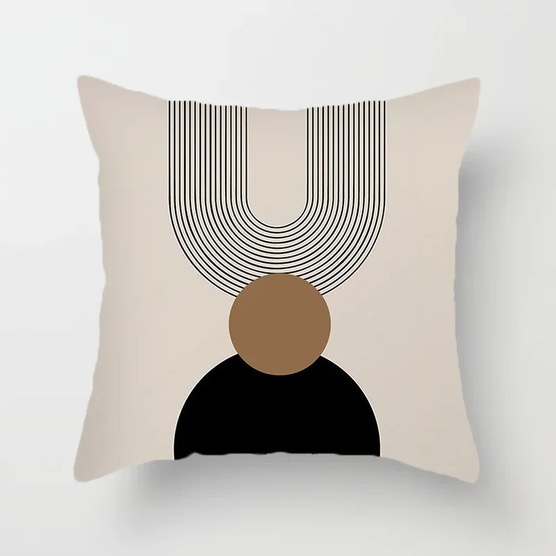 Avelena | Moderne Kunst Abstraktes Muster Dekokissenbezüge Kreative Linien Sofa Stuhl Kissenbezüge Wurfkissenbezüge Home Office Dekor