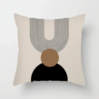 Avelena | Moderne Kunst Abstraktes Muster Dekokissenbezüge Kreative Linien Sofa Stuhl Kissenbezüge Wurfkissenbezüge Home Office Dekor