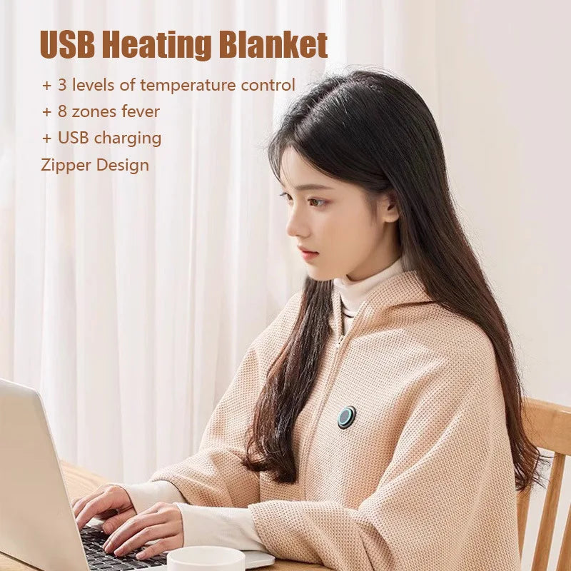 Avelena | Wiederaufladbare USB Winter Reise Heizdecke