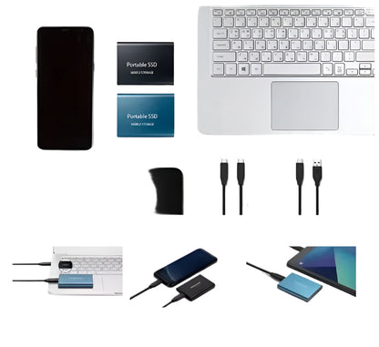 Avelena | Datazuno Externe SSD | USB 3.1 Type-C | Bis zu 1000 MB/s | 500GB–2TB Speicher