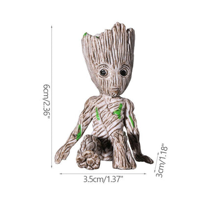 Avelena | Cartoon Groot Miniaturfigur: Verspielte Bürodekoration