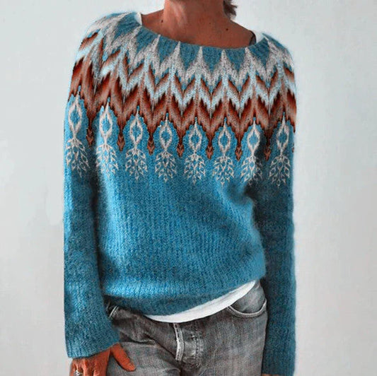 Pullover Mit Ethnodruck