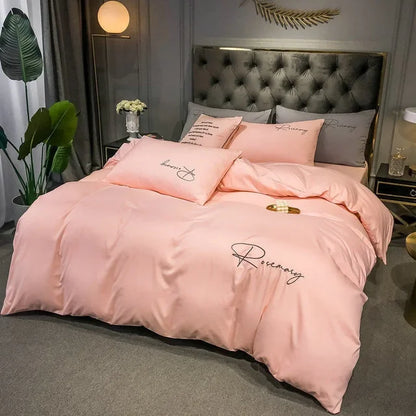 Avelena | Bettwäsche Elegante Luxe Bettbezug mit Stickdesign