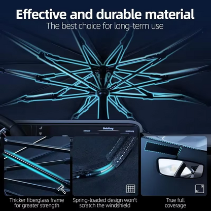 Avelena | Windschutzscheiben-Sonnenblende – Faltbare UV-Blockierende Auto-Sonnenblende, um das Innere kühl und geschützt zu halten