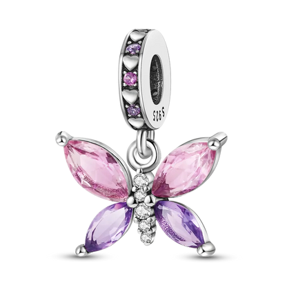 Avelena | 925 Silber Goldener Leopard Charms Perlen Bunte Chamäleon Nashorn Löwe Skarabäus Katze Anhänger Passend für Original Pandora Armband Schmuck