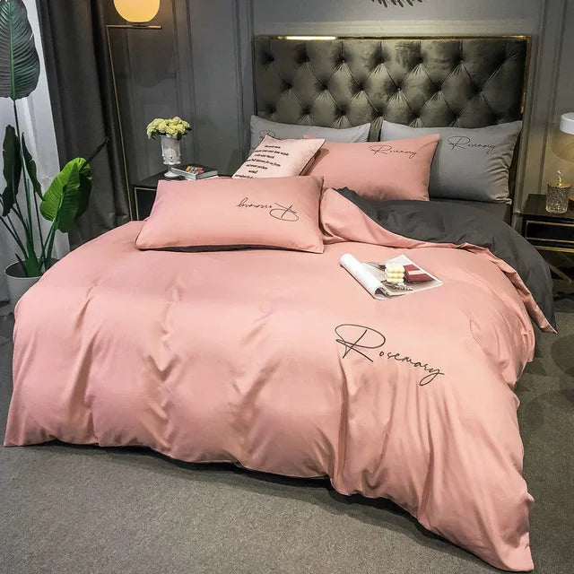 Avelena | Bettwäsche Elegante Luxe Bettbezug mit Stickdesign