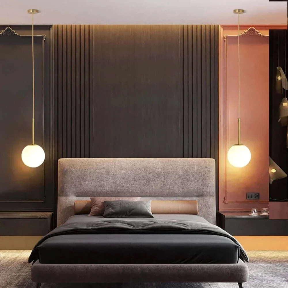 Avelena | Mid-Century Modern Glas Ball Pendelleuchte