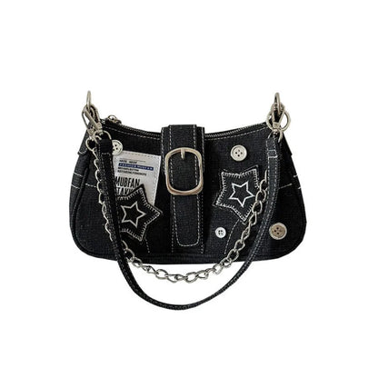 Avelena | Star Denim Unterarmtasche