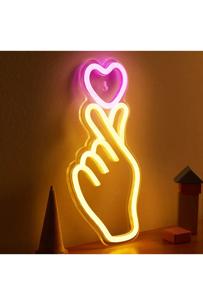 Avelena | Hand Herz LED Neon