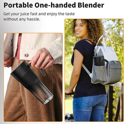 Avelena | Tragbarer Entsafter - Wiederaufladbarer Mini-Mixer mit 6 scharfen Klingen für Shakes und Smoothies