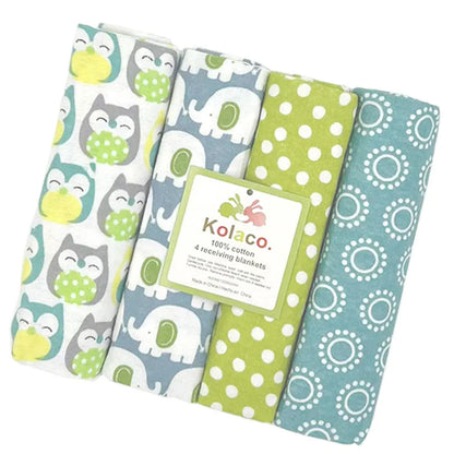 Avelena | 4Pcs 100% Baumwolle Babyhandtuchdecke Set