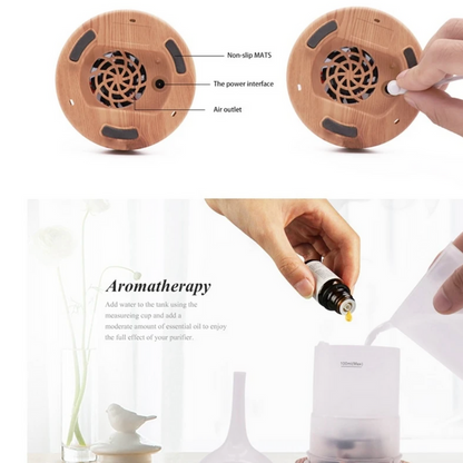 Avelena | AromaBurst 3D Glas Ätherischer Öl Diffusor mit LED-Lichtern