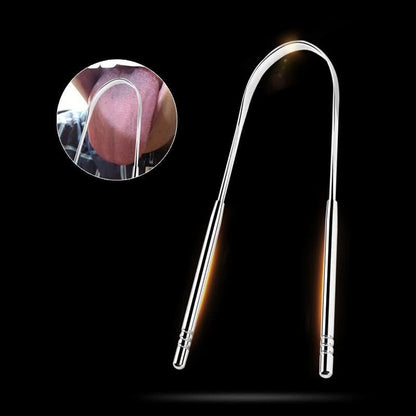 Avelena | Edelstahl Zungenschaber für frischen Atem & bessere Mundhygiene