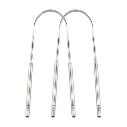 Avelena | Edelstahl Zungenschaber für frischen Atem & bessere Mundhygiene