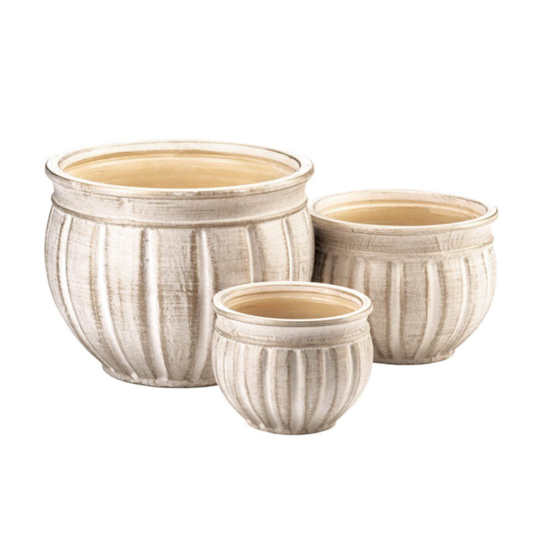 Avelena | Antik Stein Pflanzenkasten Trio