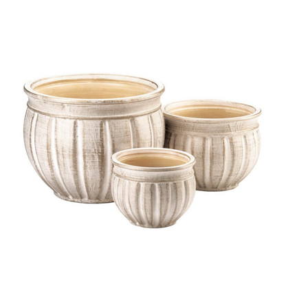 Avelena | Antik Stein Pflanzenkasten Trio