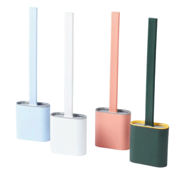 Avelena | Toilettpro Flexible Silikonbürste für Perfekte Toilettenreinigung