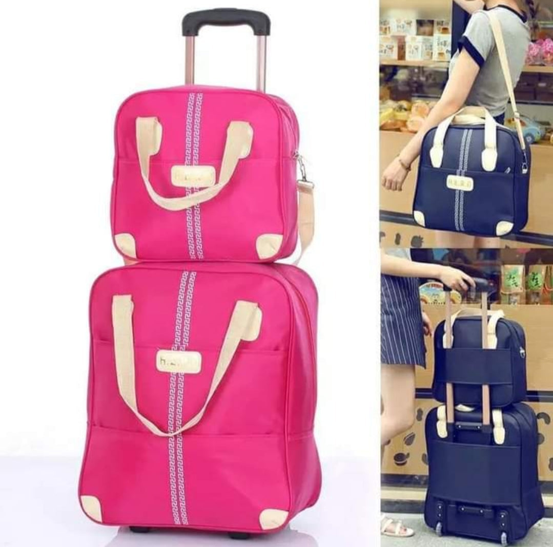 Avelena | 2 in 1 Trolley Traveling Bag with a boarding bag