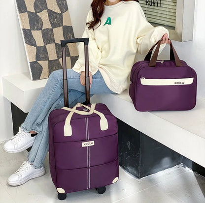 Avelena | 2 in 1 Reisetaschen Trolley-Taschen Handgepäck Taschen