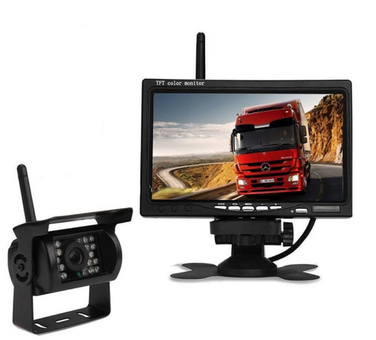 Avelena | Wohnmobil Anhänger Truck Drahtloses Rückfahrkamera-System mit 7" Bildschirm und Weitwinkelansicht