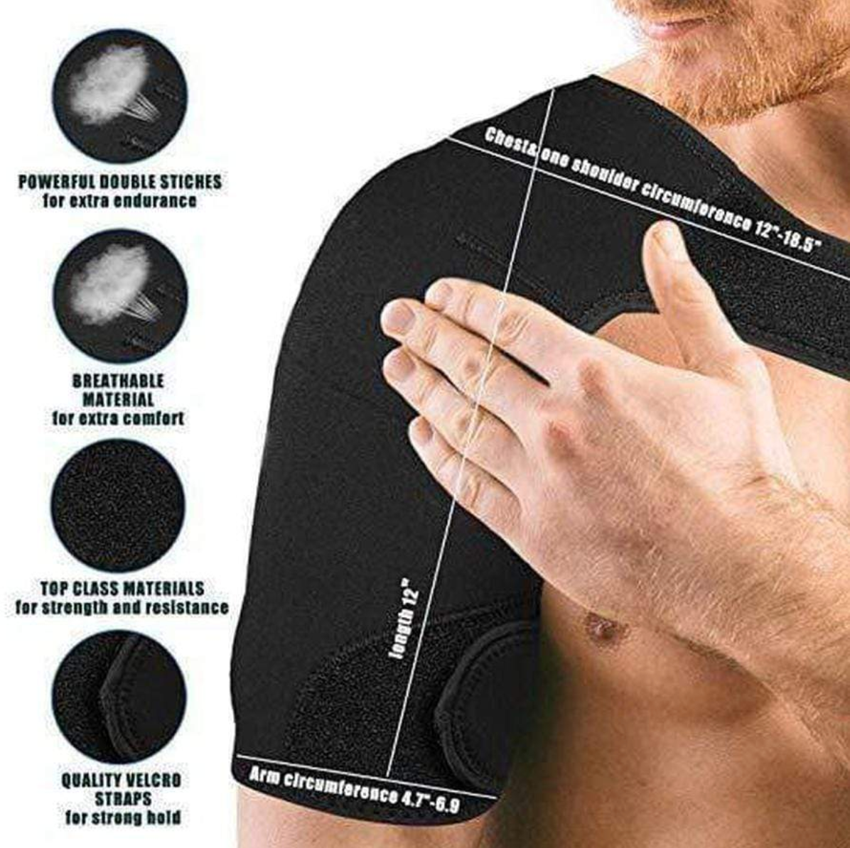 Avelena | Damen Schulterstütze Kompression Ärmel Unterstützung Riemen