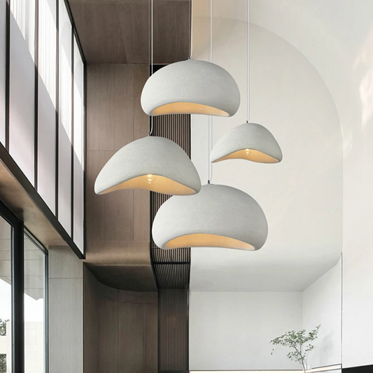 Avelena | ZenGlow Wabi Sabi Pendelleuchte | Minimalistisches Design | Elegante Hängeleuchte für Wohnzimmer & Esszimmer
