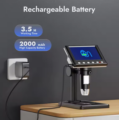 Avelena | Digitalmikroskop mit 4,3'' Display – 1000-fache Vergrößerung