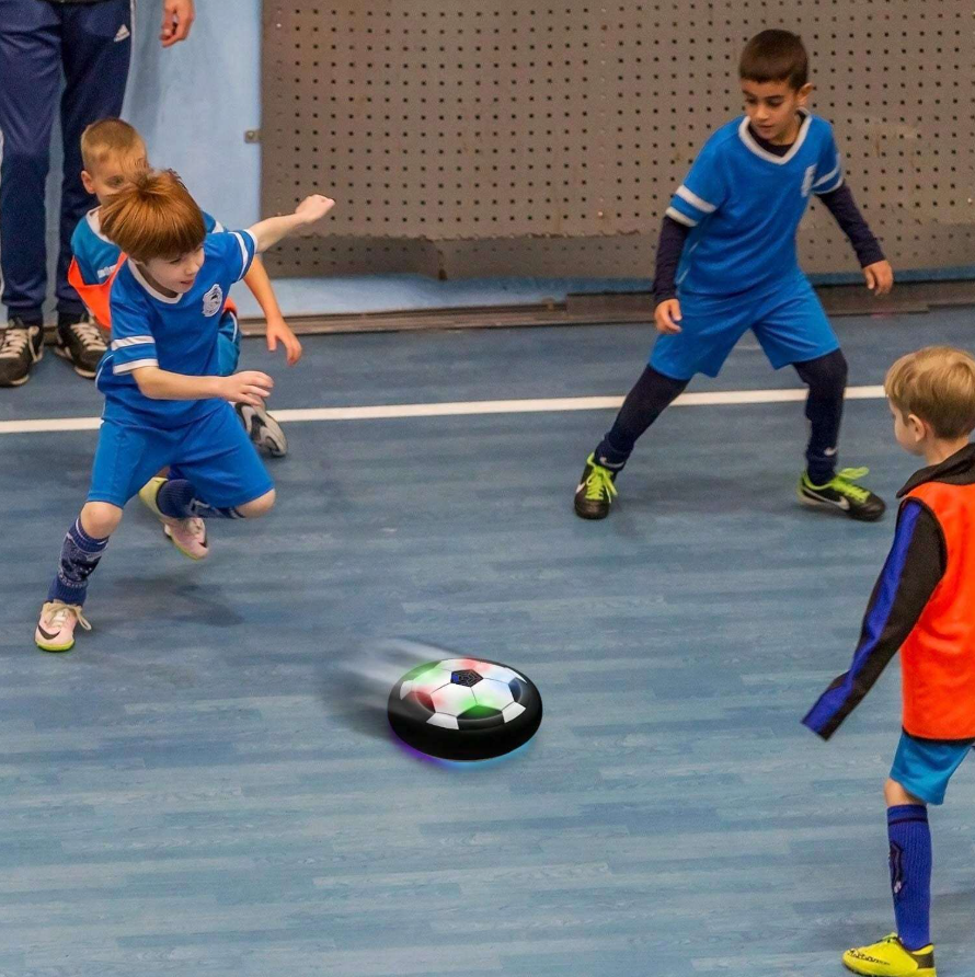 Avelena | Hover Kick LED schwebender Fußball für Kinder – Indoor Gleitsoccer-Spielzeug