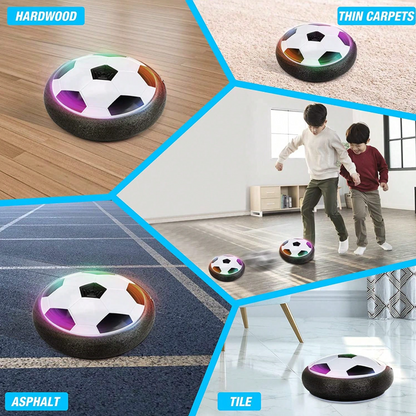 Avelena | Hover Kick LED schwebender Fußball für Kinder – Indoor Gleitsoccer-Spielzeug