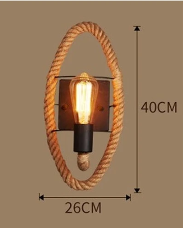 Avelena | Vintage Rope Wandleuchte