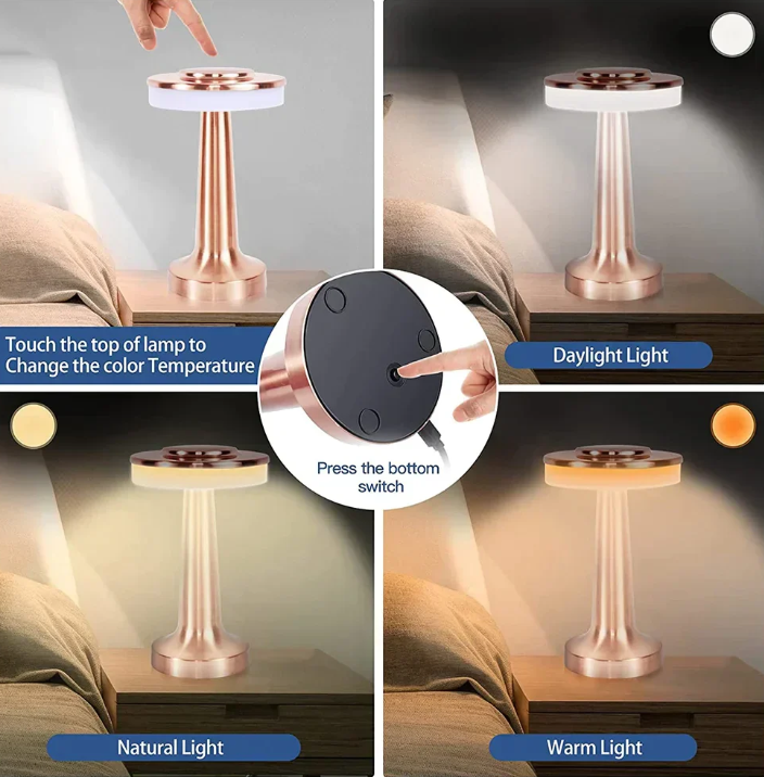 Avelena | Zeitlose Kabellose LED-Tischleuchte