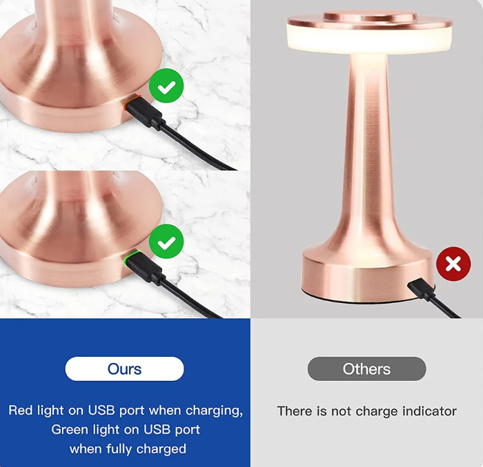 Avelena | Zeitlose Kabellose LED-Tischleuchte