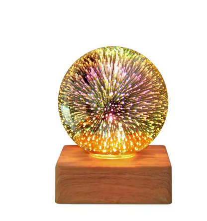 Avelena | 3D-Feuerwerk-Kristallkugel-Lampe
