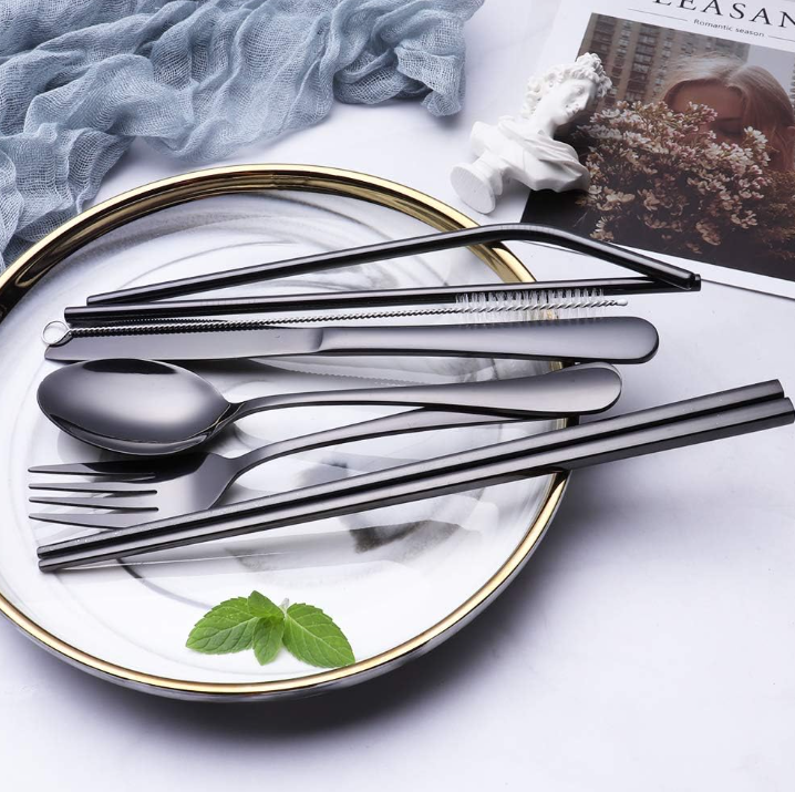 Avelena | Tragbares Edelstahl Besteckset