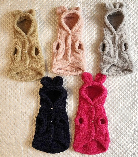 Avelena | Waghoodie Weiche Kaninchenohren Jacke - Hunde/Katzen