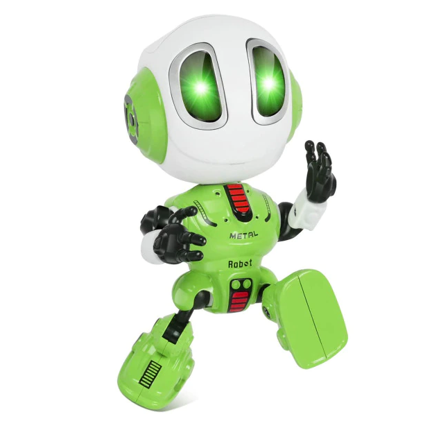 Avelena | Sprachroboter für Kinder Wiederaufladbar Über Usb, Led-Augen, Handy und Bleistifthalter Spielzeug
