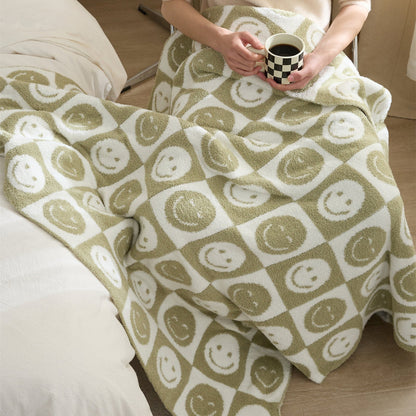 Avelena | Smiley Kariert Decke