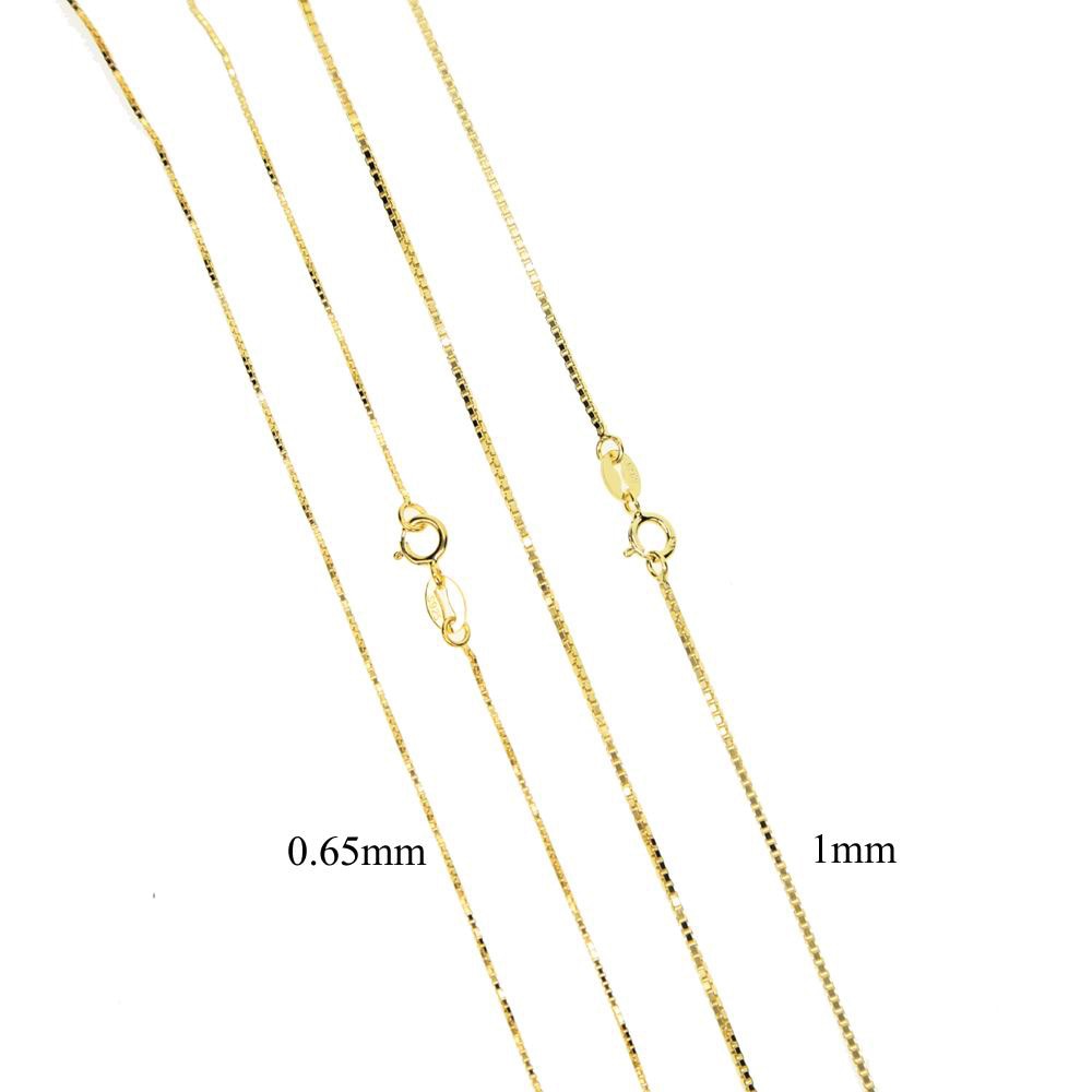 Avelena | Vergoldete Delicate Box Kette