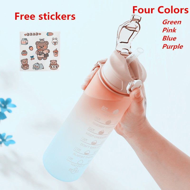 Avelena | Kinder 900Ml Trinkflasche mit Strohhalm