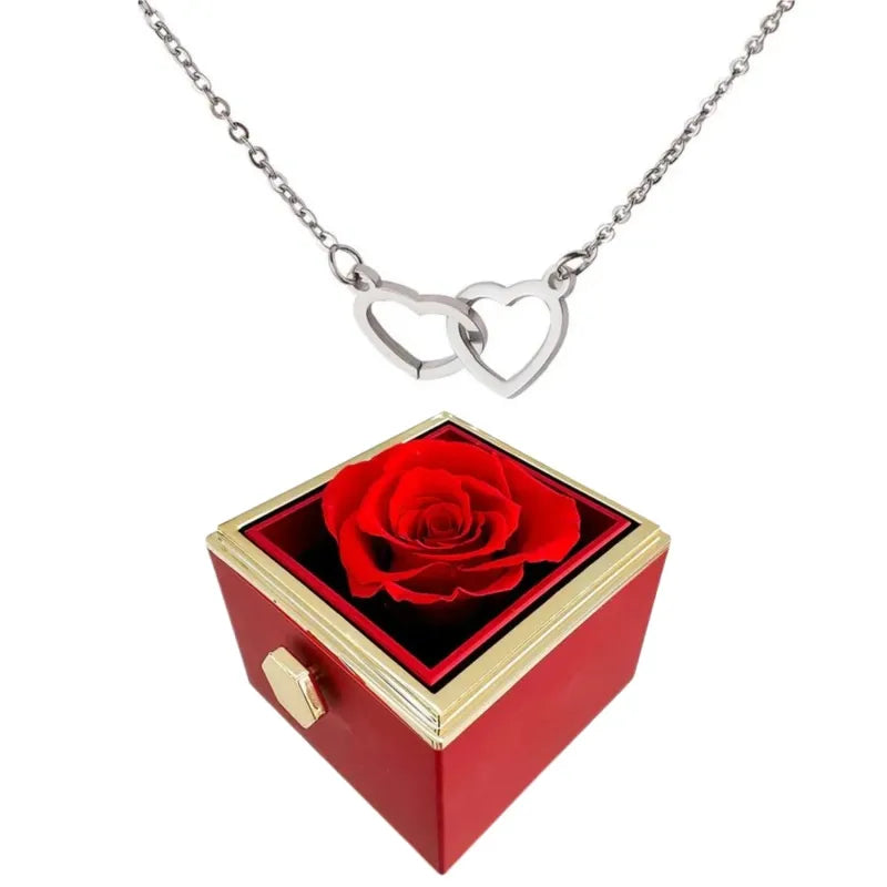 Avelena | Mit Zwei Herzen Und Einer Rotierenden Rosen Geschenkbox