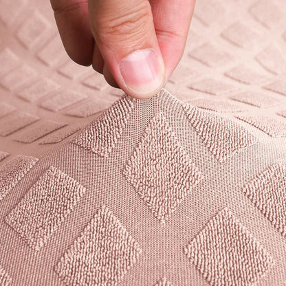 Avelena | Spandex elastischer Bürostuhlbezug Jacquard Sitzbezüge Ananas Gitter Fleece Schutzhülle elastischer Computer Sitzschutz