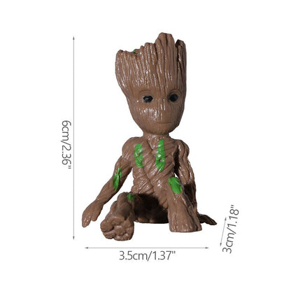 Avelena | Cartoon Groot Miniaturfigur: Verspielte Bürodekoration