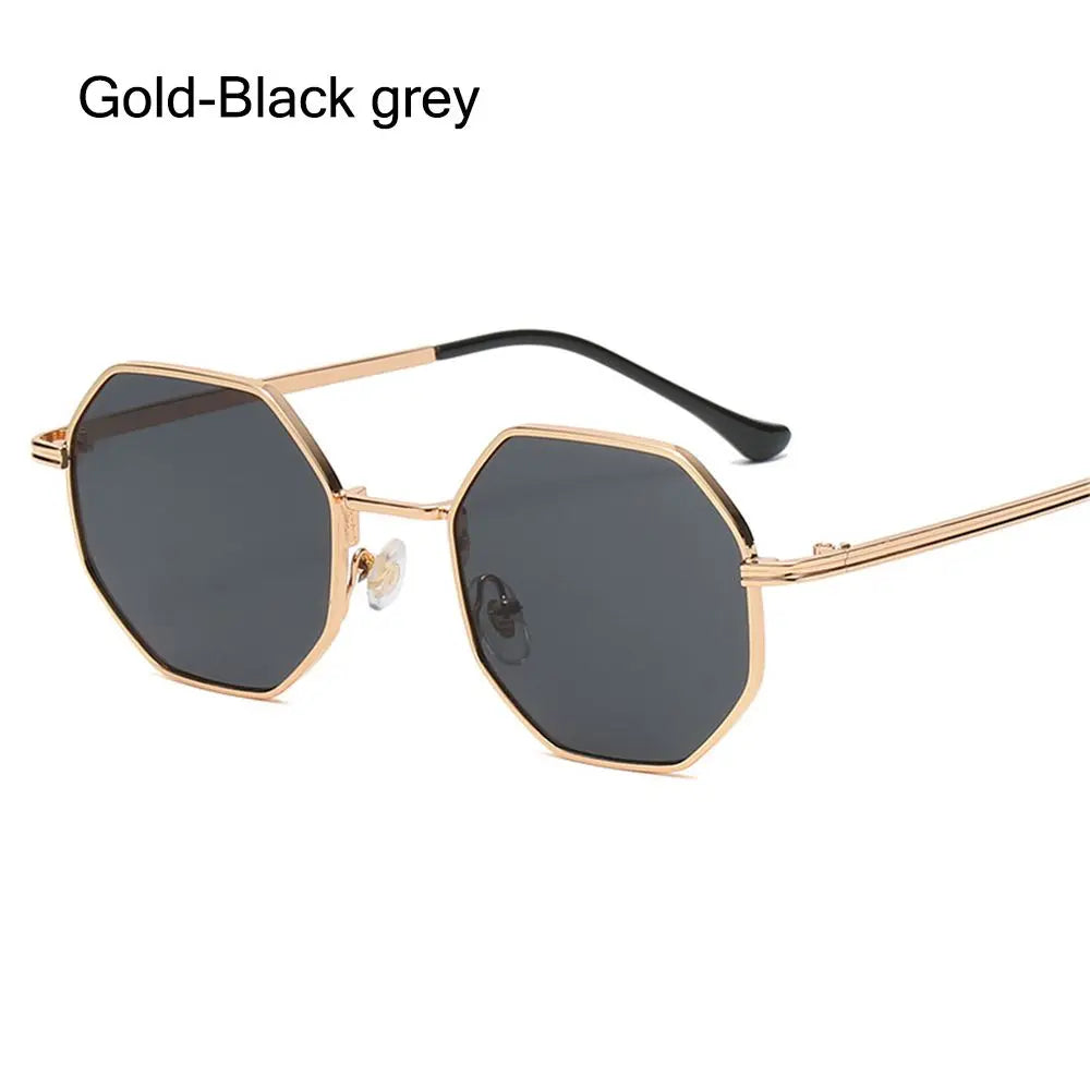 Avelena | Polygon Metall Quadrat Sonnenbrille