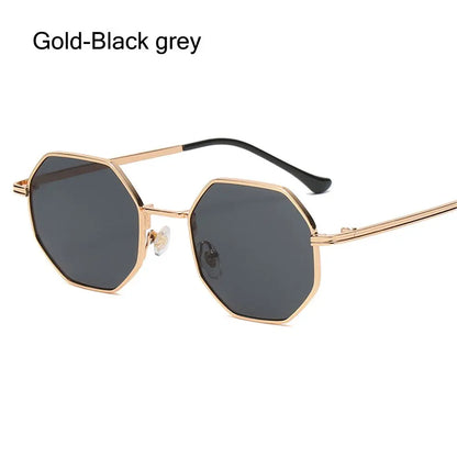 Avelena | Polygon Metall Quadrat Sonnenbrille
