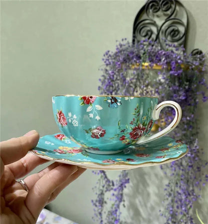 Avelena | Elegante Bone China Porzellan Kaffeetasse - Luxuriöses und einzigartiges Design