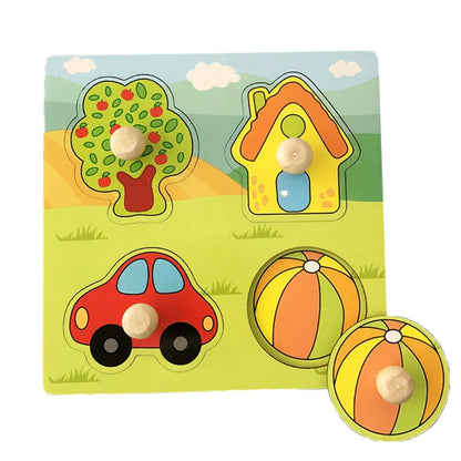 Avelena | Montessori Baum Puzzle Griffe Brett Spielsachen