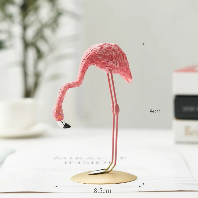 Avelena | Nordic Flamingo Figurine Figure Statue Sculpture Living Room Office Wedding Party Ornaments Home Decor Decoration Accessories