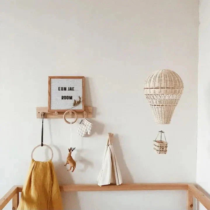 Avelena | Handgefertigtes Rattan Woven Luftballon Mobile Ornament