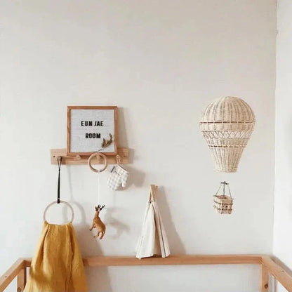 Avelena | Handgefertigtes Rattan Woven Luftballon Mobile Ornament